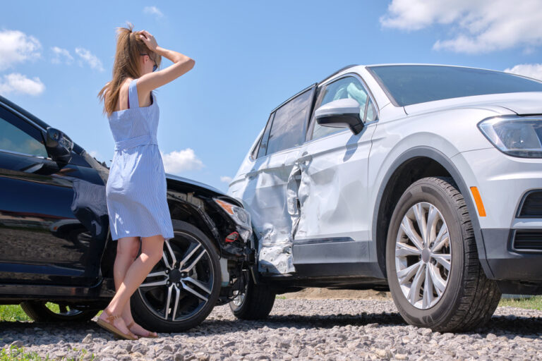 Damaged vehicle declared a total loss in Florida due to repair costs exceeding 80% of its pre-accident value.