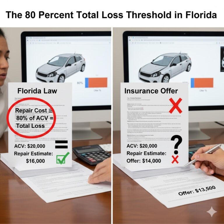 The 80 percent total loss threshold in Florida