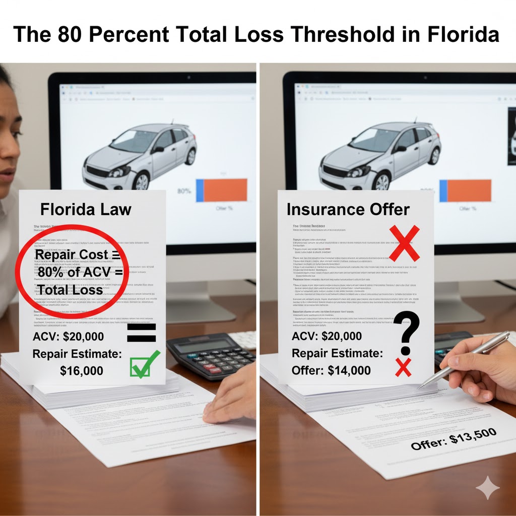 The 80 percent total loss threshold in Florida