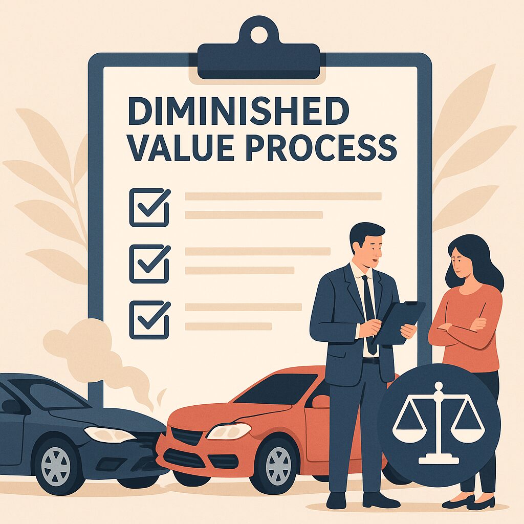 diminished value process, diminished value claim, car appraisal