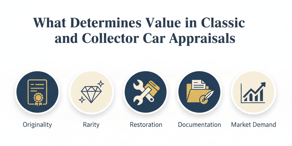 what determines value in classic and collector car appraisals