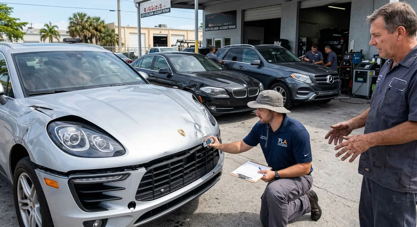 A certified auto appraiser uses a paint depth gauge and detailed inspection checklist to document the pre-accident condition of a vehicle, ensuring that the comparable vehicles total loss valuation accounts for the specific upgrades and maintenance history that distinguish it from standard market listings.