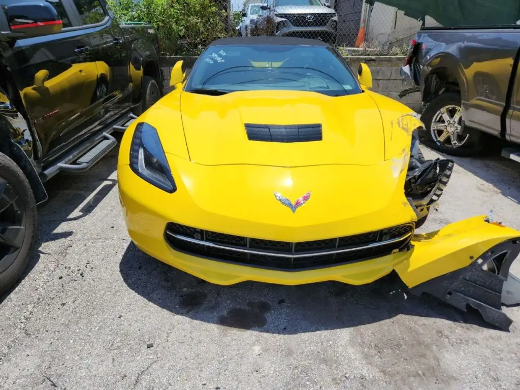 2019 Chevrolet Corvette Stingray diminished value claim appraisal in West Palm Beach Florida.