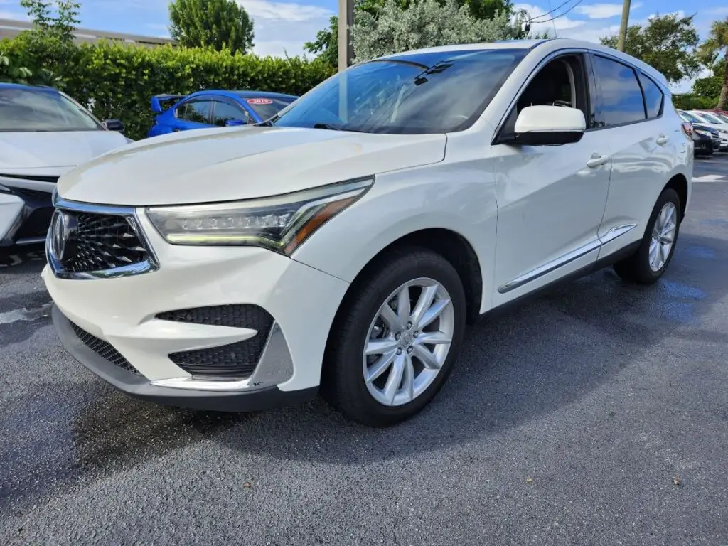 Side-profile market valuation of a white 2020 Acura RDX to support a certified diminished value appraisal Daytona.