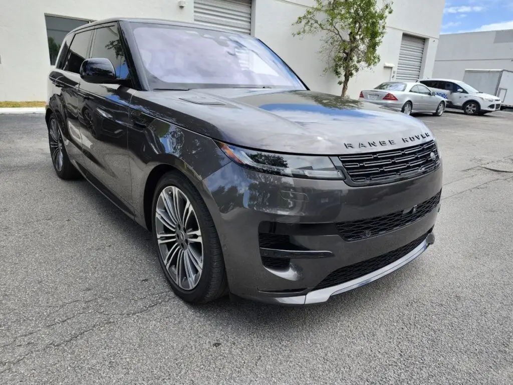 Professional valuation of a grey 2023 Range Rover Sport to support a certified diminished value appraisal in Delray Beach Florida.