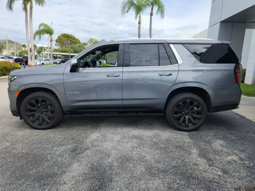 Profile valuation of a grey 2022 Chevrolet Tahoe for a specialized diminished value appraisal Tallahassee.