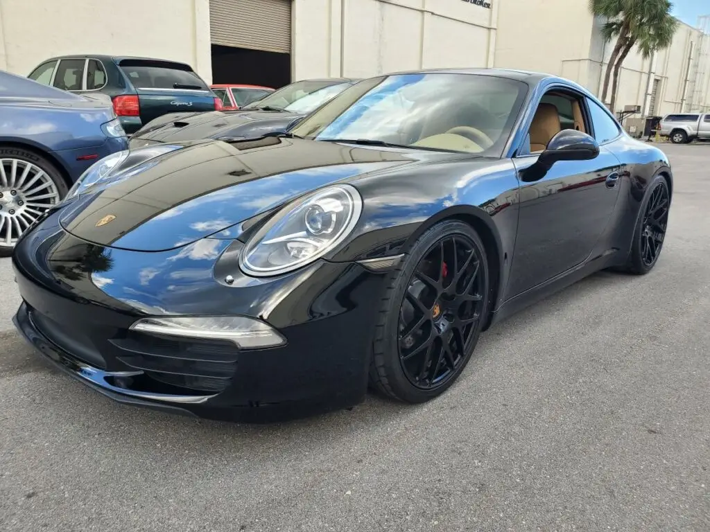 Assessing the market stigma of accident history on a black Porsche 911 (991.1) for an independent diminished value appraisal in Parkland.