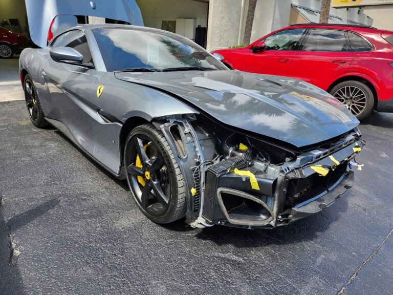 Auto Praise performing a diminished value appraisal on a Ferrari Portofino