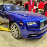Rolls-Royce Ghost being inspected in Miami for a diminished value appraisal.