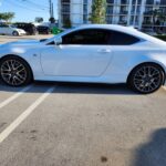 A professional independent car appraisal being performed on a Lexus in Boca Raton to document diminished value.