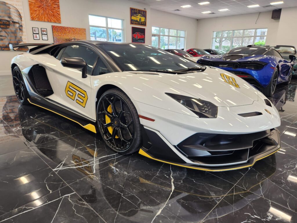 Lamborghini Aventador SVJ with factory specifications maintained for maximum resale value