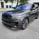 2024 Land Rover Range Rover front three-quarter view photographed in Miami for total loss appraisal