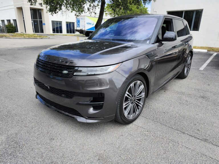 2024 Land Rover Range Rover front three-quarter view photographed in Miami for total loss appraisal