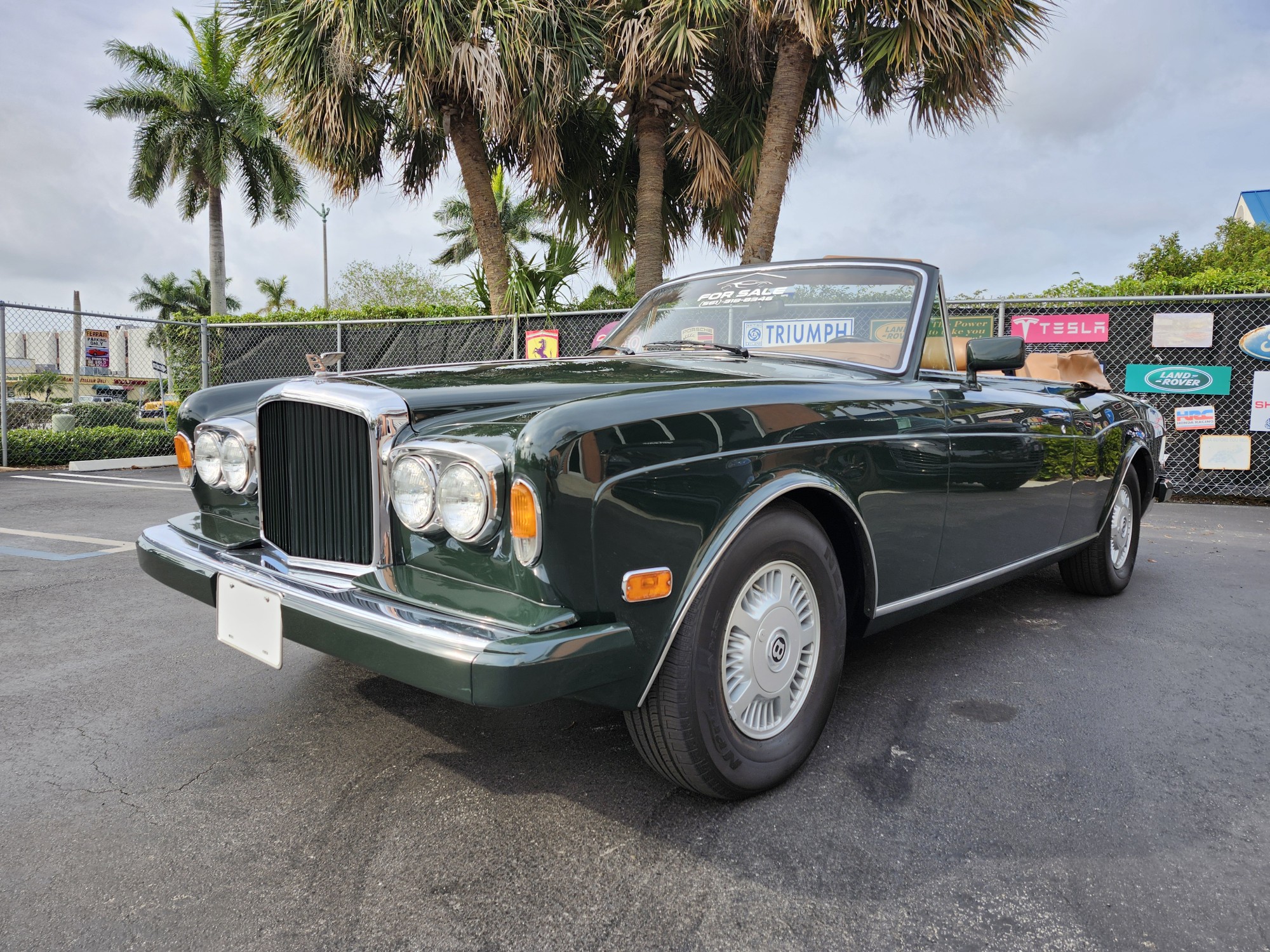 Classic Bentley Continental convertible photographed at Sarasota for total loss appraisal