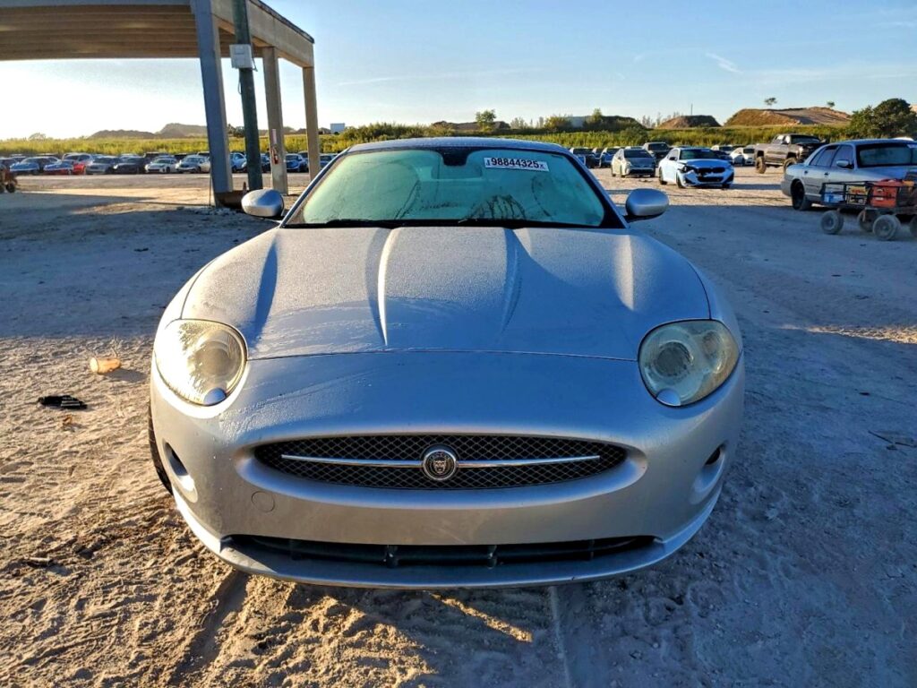 Jaguar XK coupe front view in Tallahassee assessed for total loss appraisal