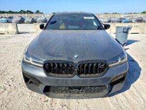 2021 BMW M5 sedan front view in Coral Gables assessed for total loss appraisal