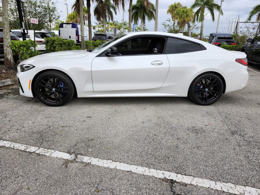 2021 BMW 440i coupe evaluated for total loss appraisal in Doral, Florida
