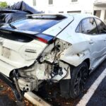 2017 Honda Civic Sport Touring with severe rear-end collision damage photographed in Weston Florida for total loss appraisal
