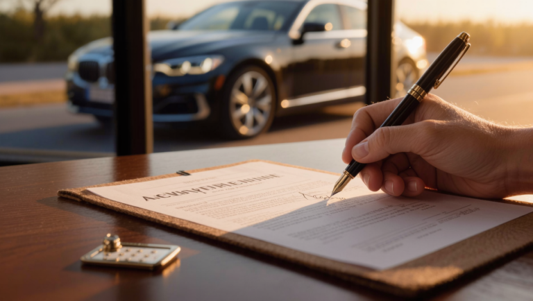 Appraiser signing the certification page of a USPAP compliant vehicle appraisal report